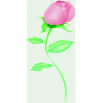 Stencil dekorační (růže poupě malé) 6ti kroková