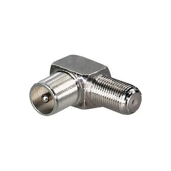 Anténní redukce Transmedia Redukce F zásuvka - TV vidlice úhlová