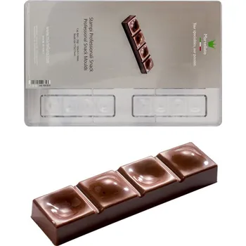 Forma na pečení Forma na čokoládovou tabulku 30g (tyčinka s výstupky a dolíčky) 8 tvarů/forma