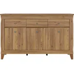 BRW Bergen Komoda KOM3D3S, Modřín sibiu zlatý 156x98x47 (SxVxH)