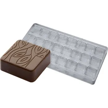 Forma na pečení Forma na pralinky (textura list 9g) 3x8 tvarů/forma