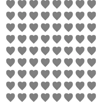 Šablona na dekoraci plátů (srdce) 30x20cm, plast