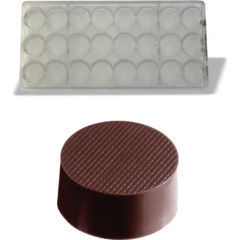 Nádoba na pečení Forma na pralinky (mřížkované kolečko 26g) 3x6 tvarů/forma