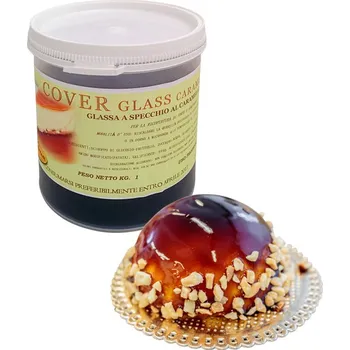 Potahovací lesklý gel Cover Glass (karamel), Dulcistar 1 kg/dóza