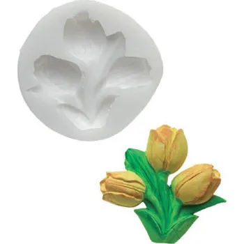 Forma na pečení Forma silikonová 3D (tulipány) 4,9x6cm