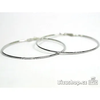 Náušnice Náušnice kruhy odlehčené stříbrná úprava7 cm 7369