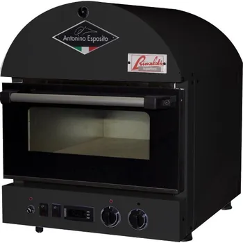 Příprava pizzy Pec elektrická, 1 komora, černá barva šamotová deska