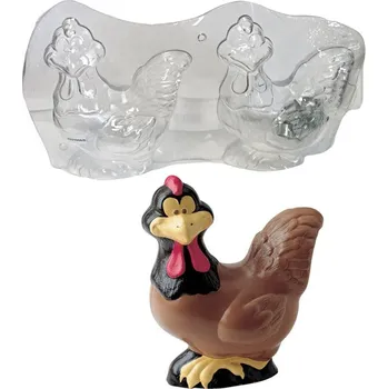 Forma na odlévání Forma na čokoládu 3D (slepice) 2 tvar/1 pár forem