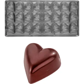 Forma na pečení Forma na pralinky (srdce 11g) 3x8 tvarů/forma