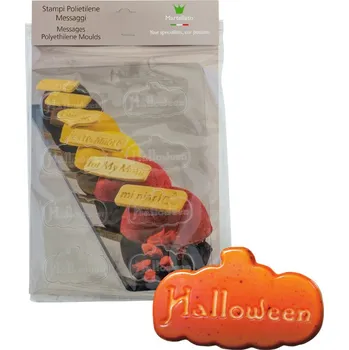Forma na pečení Forma na čokoládový popisek PE (Halloween) 8 tvarů/forma