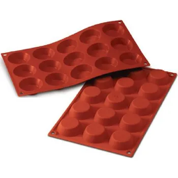 Nádoba na pečení Forma silikonová (15ks Flan mould disky) prům.5cm, v.1,4cm