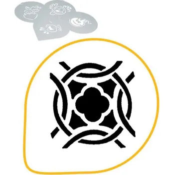 Šablona na dekoraci (kulatý mandal 1) prům. 26cm, plast