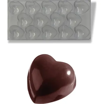 Forma na pečení Forma na pralinky (srdce 41g) 14 tvarů/forma