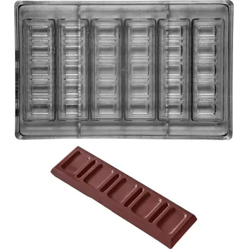 Forma na pečení Forma na čokoládovou tabulku 25g (tyčinka) 1x6 tvarů/forma