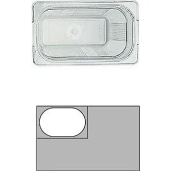Plech na pečení GN 1/4 v.10cm polykarbonát 26,5x16cm, 2,5 lt