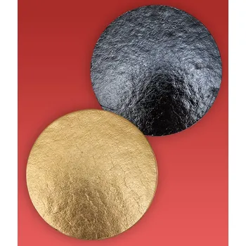 Jednorázové nádobí Podložka dortová 2400, prům.28cm (zlato-černá) 10 kg/cca 65 ks/bal 84 bal/pal