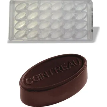 Forma na pečení Forma na pralinky (ovál Cointreau 14g) 4x6 tvarů/forma