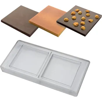 Nádoba na pečení Forma na čokoládovou tabulku 100g (čtverec) 2 tvary/forma