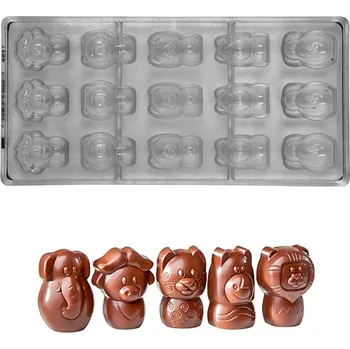 Forma na pečení Forma na pralinky (5 zvířátek 12g) 3x5 tvarů/forma