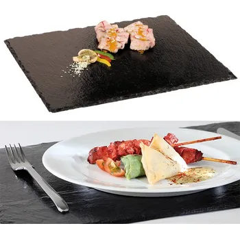 Servírovací deska, podnos z přírodní břidlice GN 1/2 32,5x26,5cm