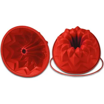 Forma na pečení Forma silikonová bábovka velká (dekor) prům.24, v.10cm