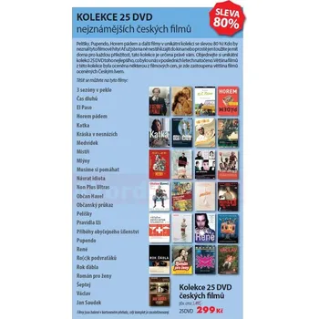 DVD film Kolekce českých filmů 25DVD (pošetky)