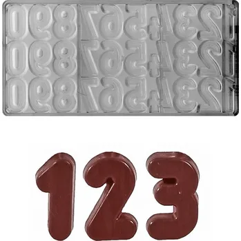 Forma na pečení Forma na pralinky (čísla 0-9 - 3,5g) 3x10 tvarů/forma- 10 druhů