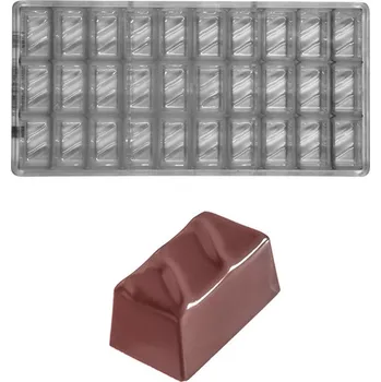 Nádoba na pečení Forma na pralinky (obdélník 14g) 3x10 tvarů/forma
