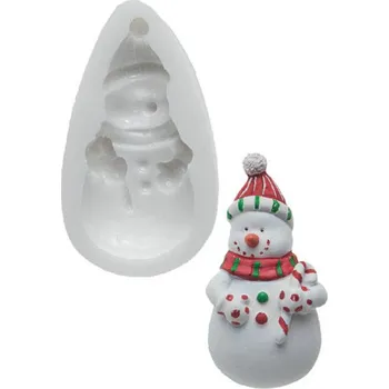 Forma na pečení Forma silikonová 3D (sněhulák) 9,2x4,2cm
