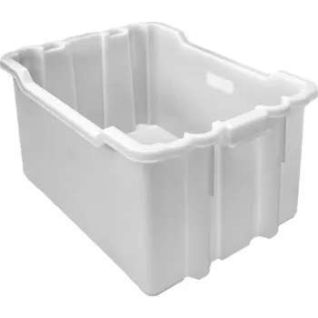 Přepravka na jídlo Přepravka na těsto, Strong, bílá 50kg 50x40, v.30cm