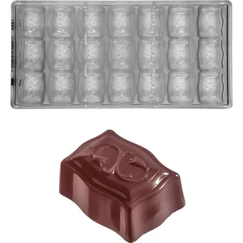 Forma na pečení Forma na pralinky (obdélník dekor 15g) 3x7 tvarů/forma