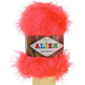 Galanterie Alize Decofur neon korálová 653