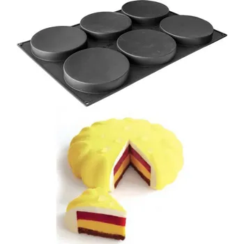 Nádoba na pečení Forma silikonová (6ks insert kolečko) prům.18, v.3cm