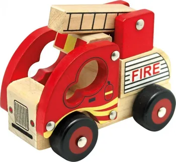 Dřevěná hračka Bino Dřevěné auto hasiči