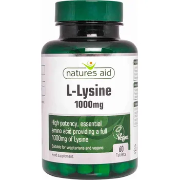 Aminokyselina Natures Aid L-Lysine 1000 mg 60 tbl.