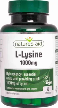 Aminokyselina Natures Aid L-Lysine 1000 mg 60 tbl.