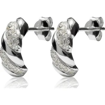 Šperk Zlatnictví U Kostela Dámské stříbrné náušnice půlkroužky AE980 264224656