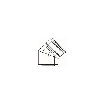 Kouřovod ALMEVA LIL koleno 45° 80/125