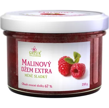 Grešík Malinový extra méně sladký 210 g