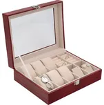 JK BOX SP-1814/A7, Dámská kazeta na hodinky a šperky červená 264960422