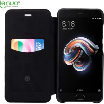 Pouzdro na mobilní telefon Pouzdro LENUO Ledream pro Xiaomi Mi Note 3 Barva: Černá