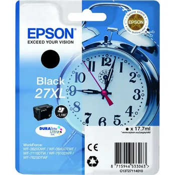 Epson T2711XL (C13T27114010), originální inkoust, černý, 17,7 ml