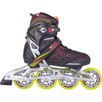 FILA Plume 90 Black/Red/Lime Kolečkové brusle FILA Plume 90 Black/Red/Lime