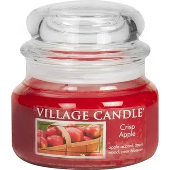 Svíčka Village Candle Crisp Apple 262g - malá vonná svíčka ve skle Svěží jablko
