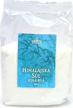 Kuchyňská sůl Grešík Sůl Himalájská jedlá bílá 600 g