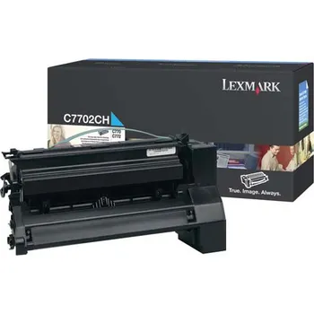 Počítač Lexmark C7702CH, originální toner, azurový, 10000 stran