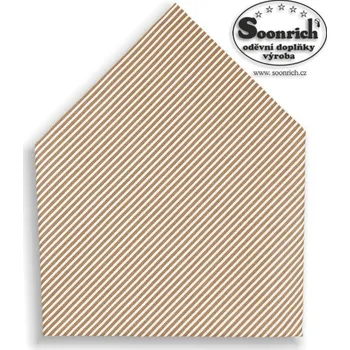 Šátek šátek hnědé proužky , bsp160