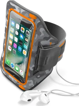 Pouzdro na mobilní telefon Cellularline Armband Strong Camou