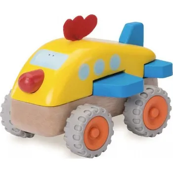 Dřevěná hračka Wonderworld Mini letadlo kuře