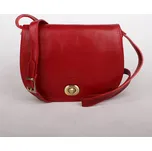 Dámská kožená crossbody kabelka no. 50 tmavěčervená| KabelkyproVas.cz